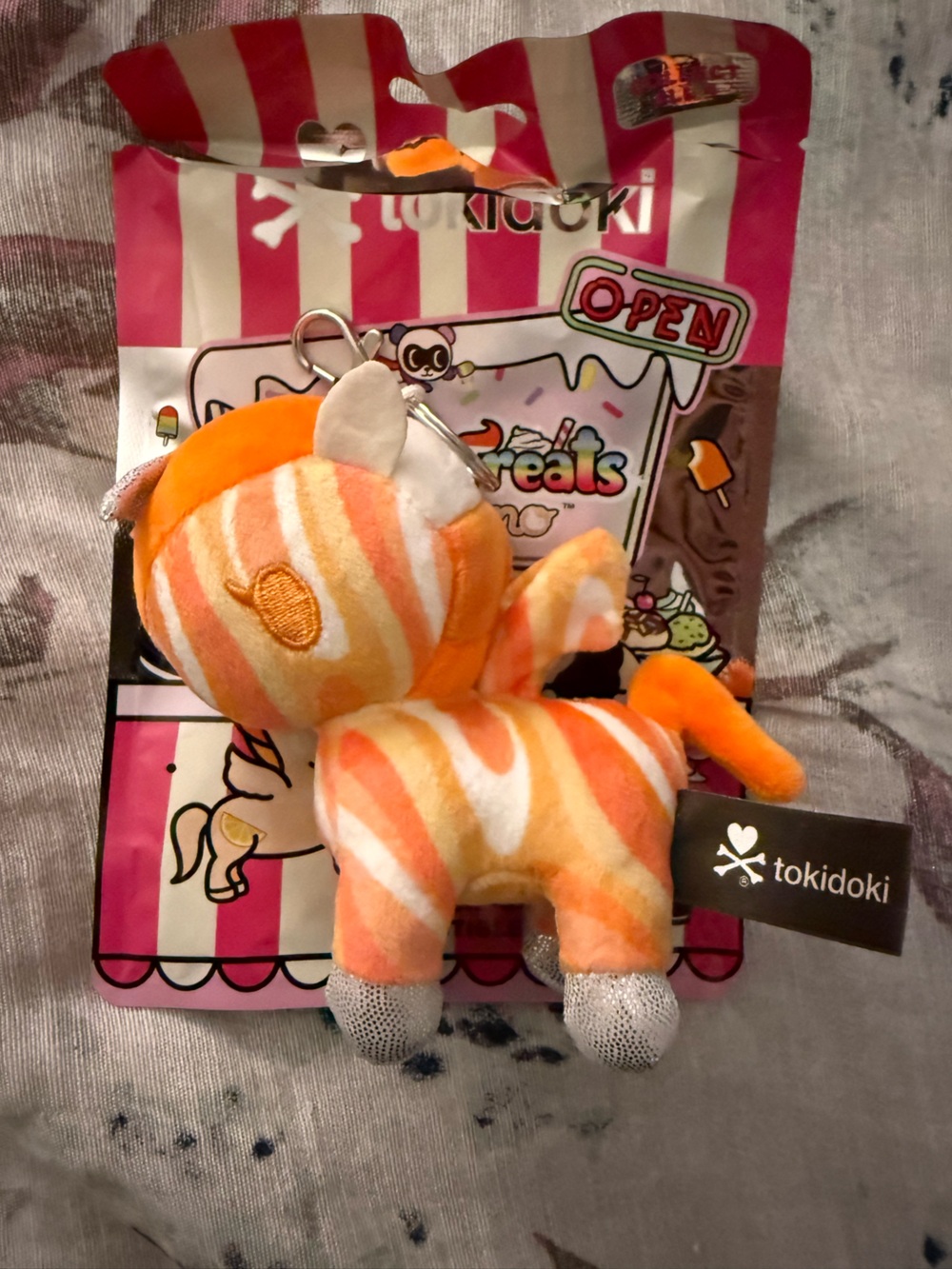 Tokidoki Orange Creamie Frozen Treats Plush Keychain